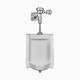 Sloan WEUS-100 SU-1009 Urinal Fixture w/ Royal Flushometer