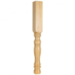 Hardware Resources P6 Turned Leg, 3 3/4" W x 3 3/4" D x 35 1/2" H