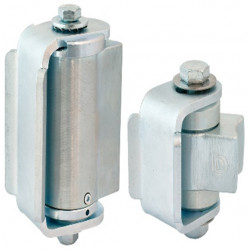 D&D CI3850R Shut It BadAss Center Mount Weld-On Self-Closing Gate Hinge Set for Round Post,Finish-Zinc