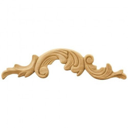 Hardware Resources PAPL-10 Pressed Acanthus Applique, Wood Species-Rubberwood
