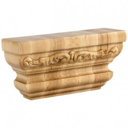 Hardware Resources PC-2 Acanthus Pilaster Capital, 6" W x 2" D x 3" H