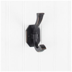 Elements YD45-431 Emerald Double Prong Wall Mounted Hook