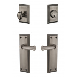 Grandeur Fifth Avenue Long Plate w/ Georgetown Lever & Matching Deadbolt
