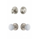 Grandeur Georgetown Rosette w/ Hyde Park Porcelain Knob & Matching Deadbolt