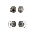 Grandeur Georgetown Rosette w/ Provence Crystal Knob & Matching Deadbolt