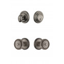 Grandeur Georgetown Rosette w/ Soleil Knob & Matching Deadbolt