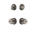 Grandeur Newport Rosette w/ Bouton Knob & Matching Deadbolt