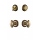 Grandeur Newport Rosette w/ Eden Prairie Knob & Matching Deadbolt
