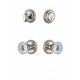 Grandeur Newport Rosette w/ Fontainebleau Crystal Knob & Matching Deadbolt