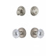 Grandeur Newport Rosette w/ Fontainebleau Crystal Knob & Matching Deadbolt
