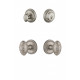Grandeur Newport Rosette w/ Grande Victorian Knob & Matching Deadbolt