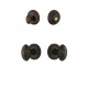 Grandeur Newport Rosette w/ Grande Victorian Knob & Matching Deadbolt