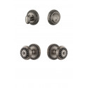 Grandeur Newport Rosette w/ Parthenon Knob & Matching Deadbolt