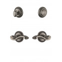 Grandeur Newport Rosette w/ Portfino Lever & Matching Deadbolt