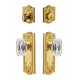 Grandeur Parthenon Plate w/ Baguette Crystal Knob & Matching Deadbolt