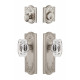 Grandeur Parthenon Plate w/ Baguette Crystal Knob & Matching Deadbolt