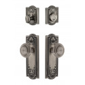 Grandeur Parthenon Long Plate w/ Circulaire Knob & Matching Deadbolt