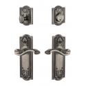 Grandeur Parthenon Long Plate w/ Portfino Lever & Matching Deadbolt