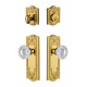 Grandeur Parthenon Plate w/ Versailles Crystal Knob & Matching Deadbolt
