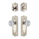 Grandeur Parthenon Plate w/ Versailles Crystal Knob & Matching Deadbolt