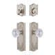 Grandeur Parthenon Plate w/ Versailles Crystal Knob & Matching Deadbolt