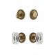 Grandeur Soleil Plate w/ Baguette Crystal Knob & Matching Deadbolt