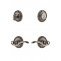 Grandeur Soleil Rosette w/ Bellagio Lever & Matching Deadbolt