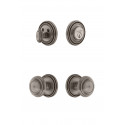 Grandeur Soleil Rosette w/ Circulaire Knob & Matching Deadbolt