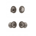 Grandeur Soleil Rosette w/ Fifth Avenue Knob & Matching Deadbolt
