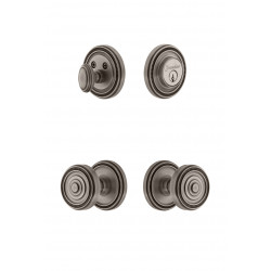 Grandeur Soleil Rosette Knob & Deadbolt Set