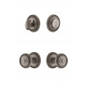Grandeur Soleil Rosette Knob & Deadbolt Set