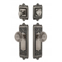Grandeur Windsor Long Plate w/ Circulaire Knob & Matching Deadbolt