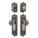 Grandeur Windsor Long Plate w/ Fifth Avenue Knob & Matching Deadbolt