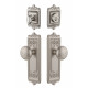 Grandeur Windsor Plate w/ Fifth Avenue Knob & Matching Deadbolt