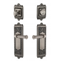 Grandeur Windsor Long Plate w/ Georgetown Lever & Matching Deadbolt