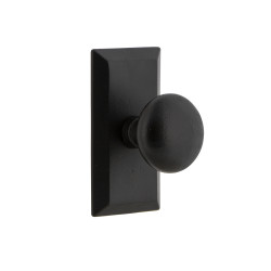 Ageless Iron VALKEP Vale Short Plate Interior Set w/ Keep Knob, Black Iron Finish