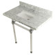 Kingston Brass KVPB36MASQ Console Square Sink Combo