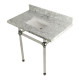 Kingston Brass KVPB36MASQ Console Square Sink Combo