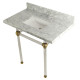 Kingston Brass KVPB36MASQ Console Square Sink Combo