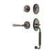Nostalgic Warehouse CLAFLR_C Grip Classic Plate C Grip Entry Set w/ Fleur Lever