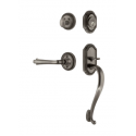 Nostalgic Warehouse ROPFLR_S Grip Rope Plate S Grip Entry Set w/ Fleur Lever