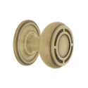 Nostalgic Warehouse CKB_MIS Mission Brass 1 3/8" Cabinet Knob w/ Rose