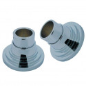 Kingston Brass SRP271 Edenscape Brass Edenscape Shower Rod Base for MILANO Straight or Tension Shower Rod
