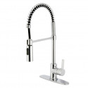 Kingston Brass LS877 Gourmetier Continental Kitchen Faucet w/ Pull-Down Sprayer