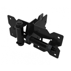 D&D DDSHSSA Stainless Steel, Self-Closing Hinge, Finish-Black (Pair)