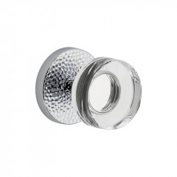 Viaggio CLOMHMCLC Circolo Hammered Rosette with Circolo Crystal Knob