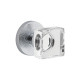 Viaggio CLOMLNQDC Circolo Linen Rosette with Quadrato Crystal Knob