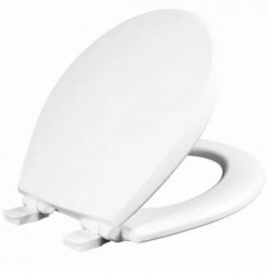 BEMIS 47SLOW 000 Toilet Seat, Whisper Close, Round, White