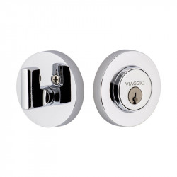 Viaggio CLOCLO Circolo Rosette Single Cylinder Deadbolt, Keyed Alike