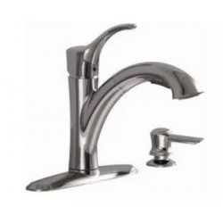 American Standard 9015.101.002 Mesa Pull-Out Kitchen Faucet With Soap Dispenser, Chrome